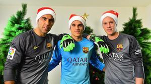 La felicitació de Nadal dels porters del FC Barcelona.