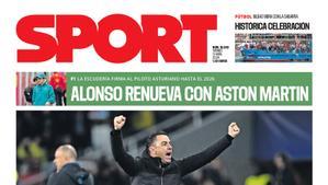 La portada de SPORT de hoy, viernes 12 de abril