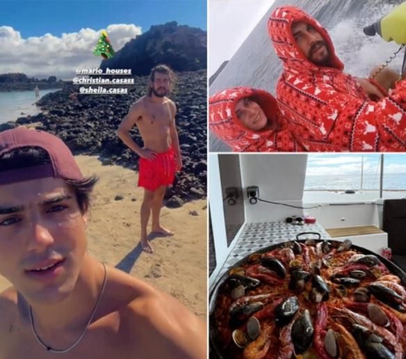 Mario Casas y su familia presumen de sus vacaciones en Lanzarote