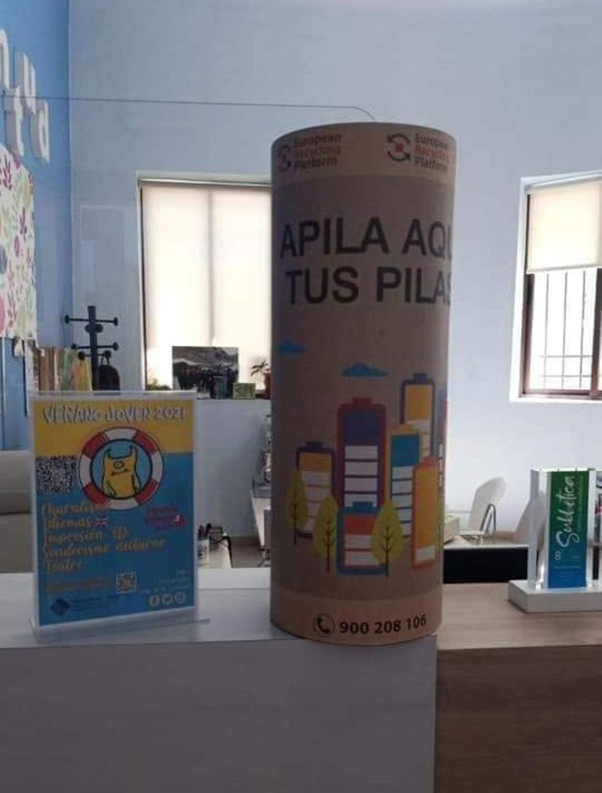 Uno de los contenedores instalados