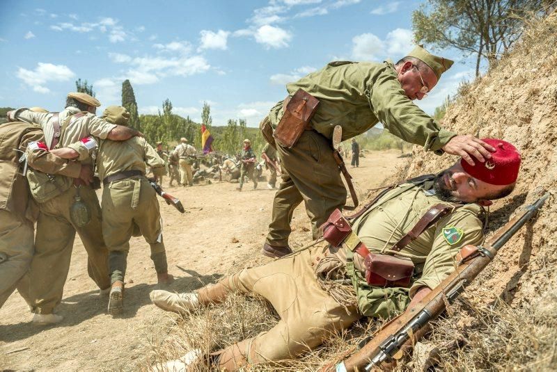 Recreación de la batalla del Ebro en Fayón