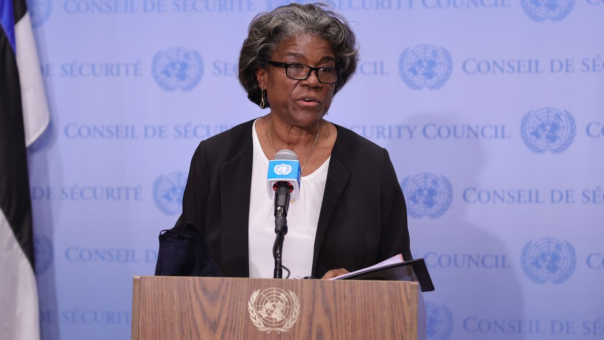 La representante permanente de Estados Unidos ante la ONU, Linda Thomas-Greenfield.