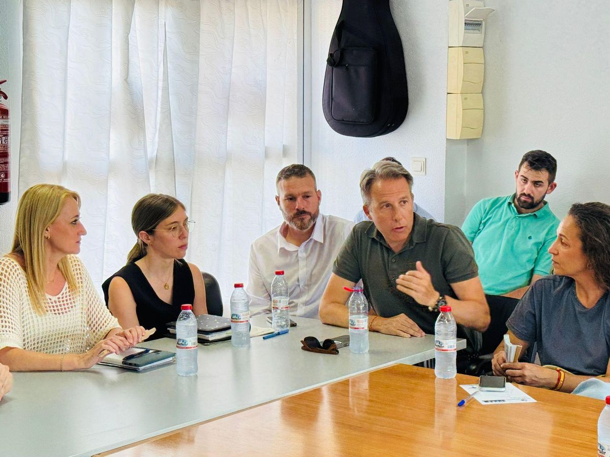 Fulgencio Gil durante el encuentro.
