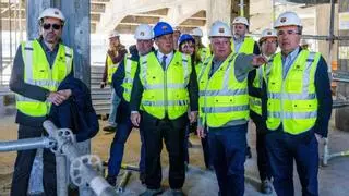 Joan Laporta visita y valora las obras del Spotify Camp Nou