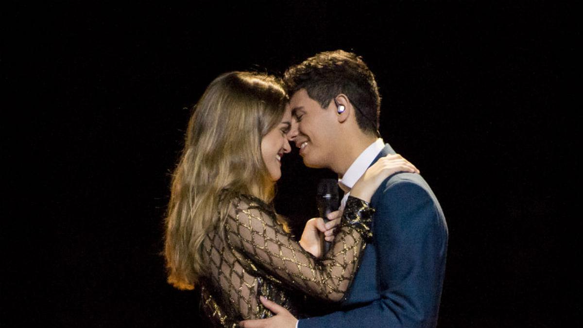 Amaia y Alfred en el segundo ensayo para el Festival de Eurovisión