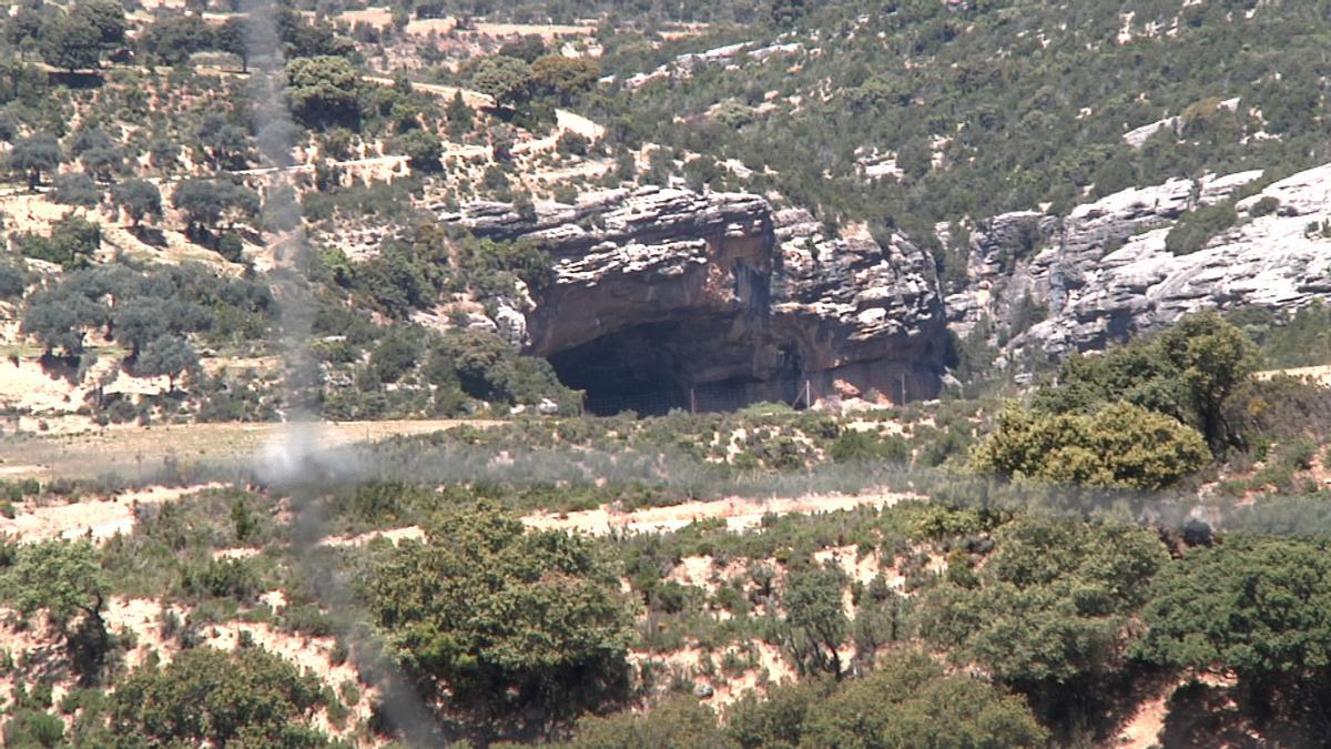 Yacimiento de la cueva de Chaves, en Huesca.