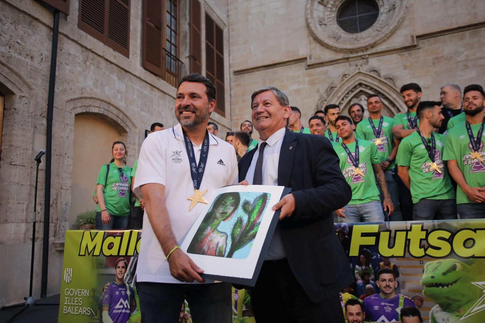 El Mallorca Palma Futsal celebra su UEFA Futsal Champions League