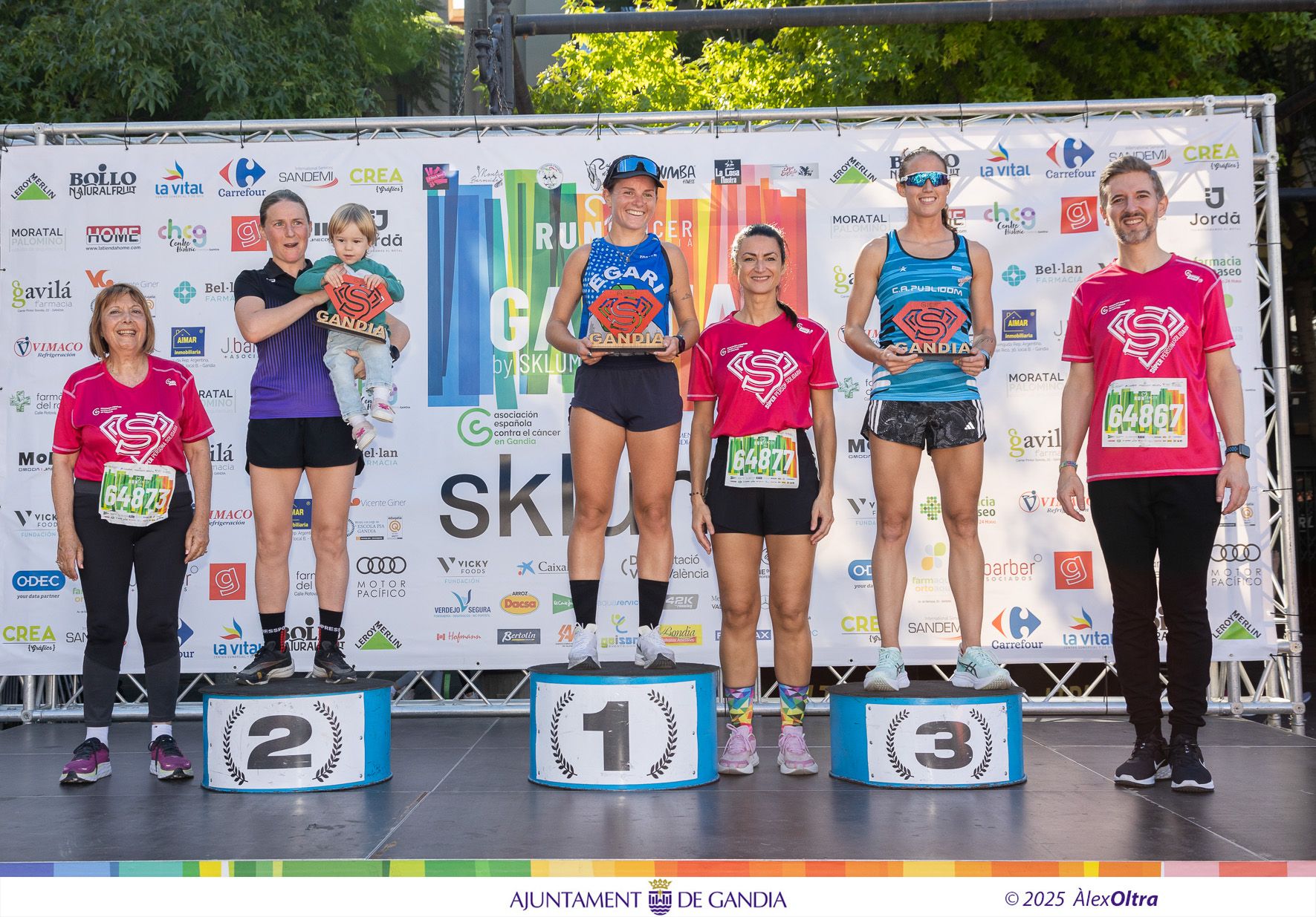 Gandia bate récords de solidaridad en la RunCáncer 2025