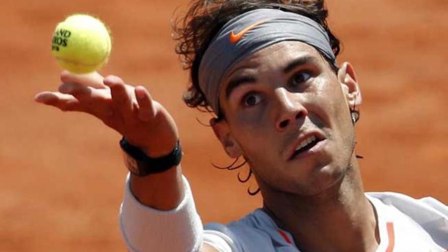 Nadal, durante las semifinales de Roland Garros.