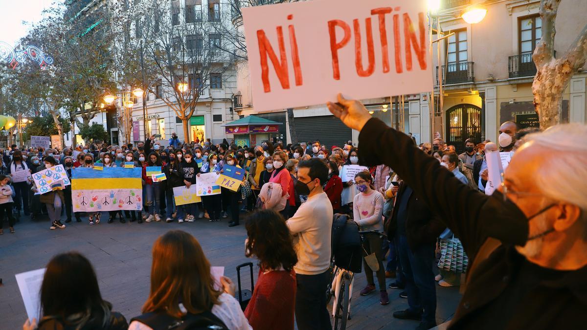 Manifestación por el pueblo ucraniano en Córdoba.