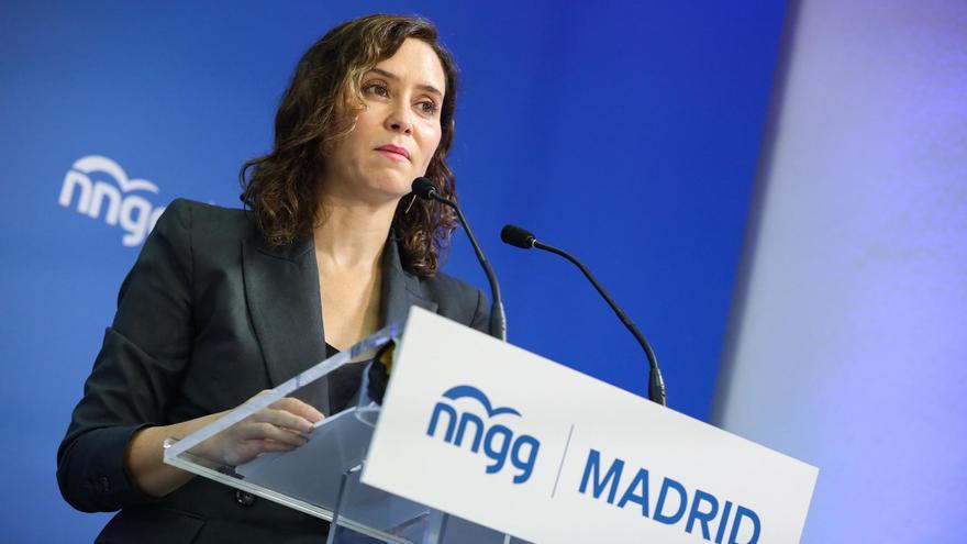 La presidenta de la Comunidad de Madrid, Isabel Díaz Ayuso.