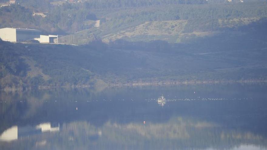 Lago de As Encrobas, en Cerceda.