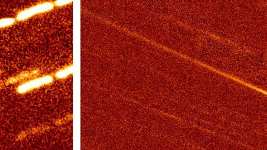 Imágenes de la desintegración del cometa 323P/SOHO tras su aproximación al Sol.