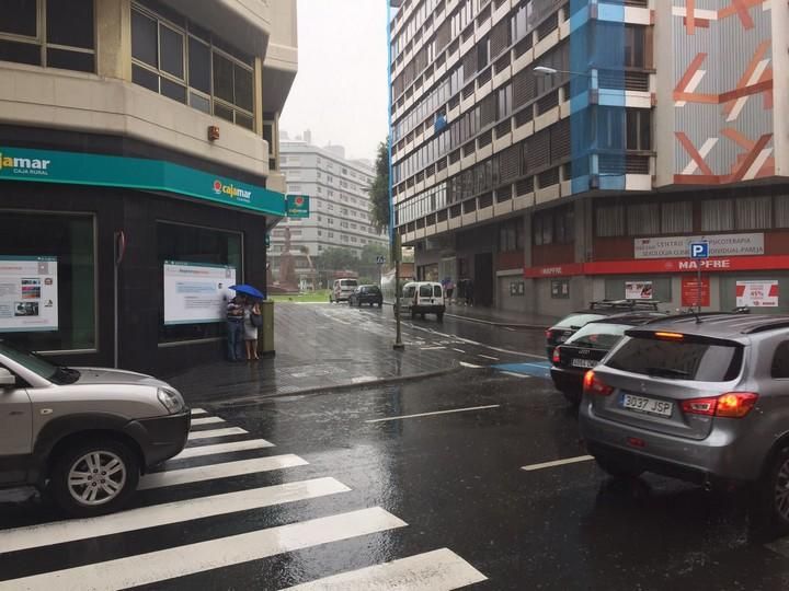 La tromba de agua, en la zona del Puerto