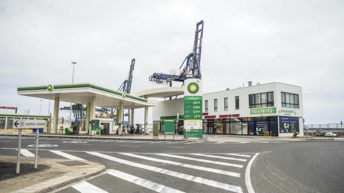 La gasolinera BP del Puerto de Las Palmas, cerrada en la actualidad.