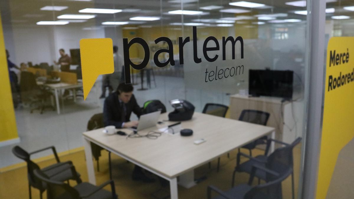 Sala de reunions d'una oficina de Parlem Telecom