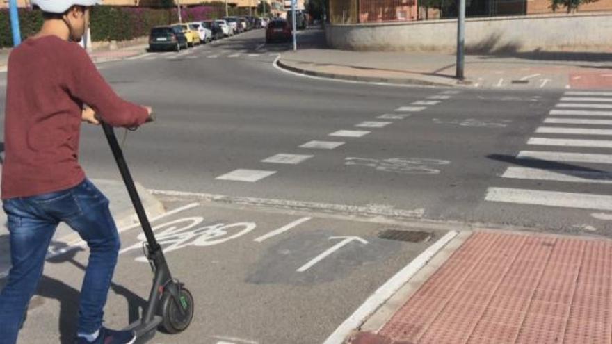 Alicante, un laberinto para los usuarios de patinetes eléctricos