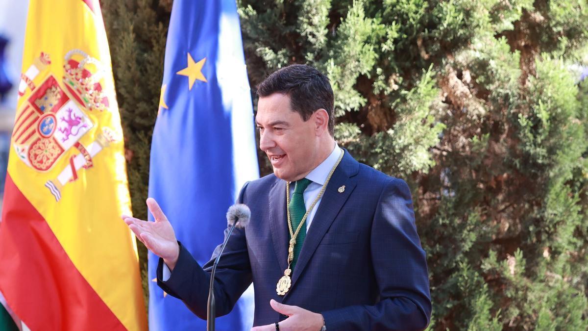 El presidente de la Junta de Andalucía, Juanma Moreno