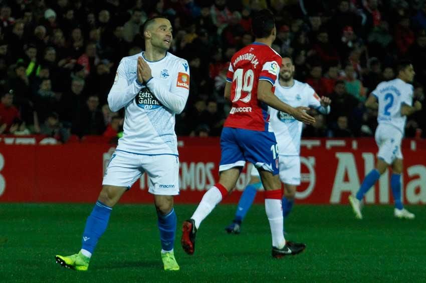 El Deportivo consigue en Granada la trascendental victorial para las aspiraciones blanquiazules al final de temporada. LOF