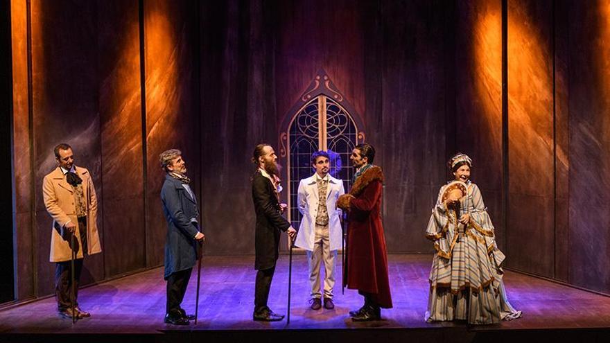 Escena de la representación teatral de &#039;El conde de Montecristo&#039;, de Samarkanda Teatro.