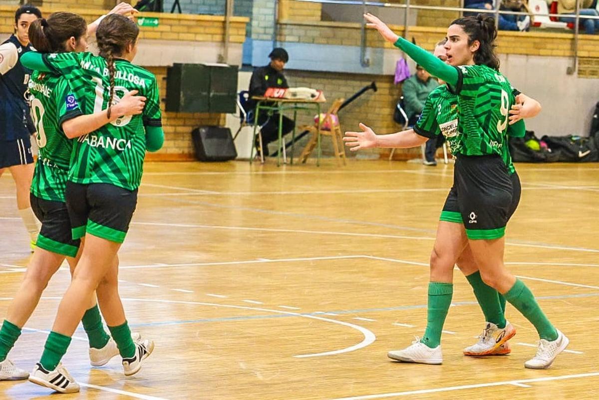 Celebración de uno de los goles.