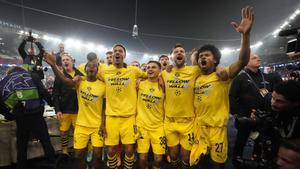 El Borussia Dortmund celebra su pase a la final de la Champions League