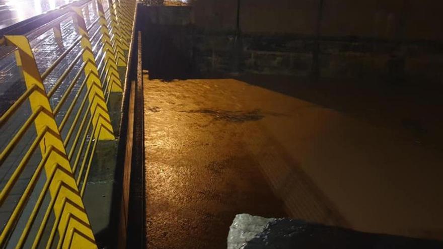 El barranco de la Casella alcanzó un nivel cercano a los 3 metros.