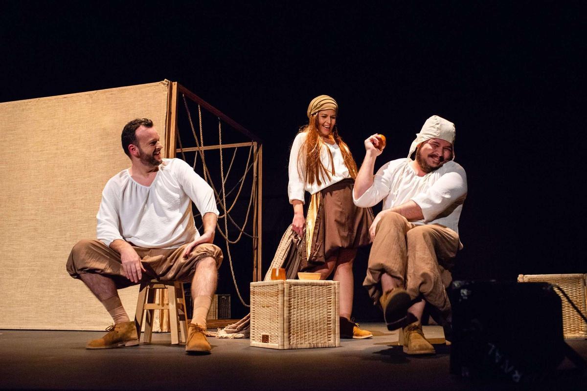 Rewpresentación de 'La Celestina: hilando fino' de Arena teatro.