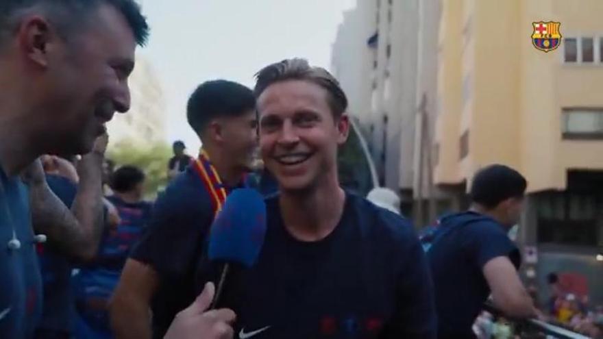 De Jong: "Los jóvenes nos dan mucha energía, tienen mucha calidad, por eso estamos ganando cosas"