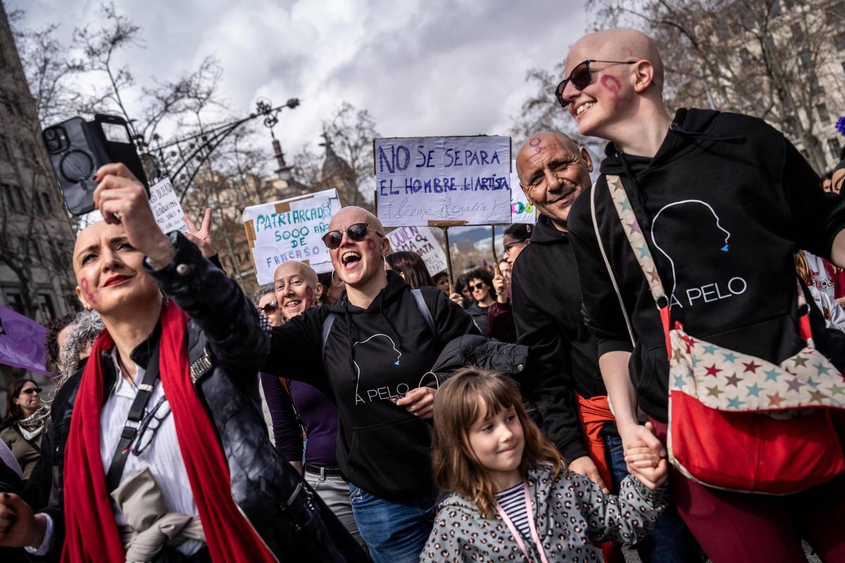 El feminismo toma las calles de Barcelona por el 8M