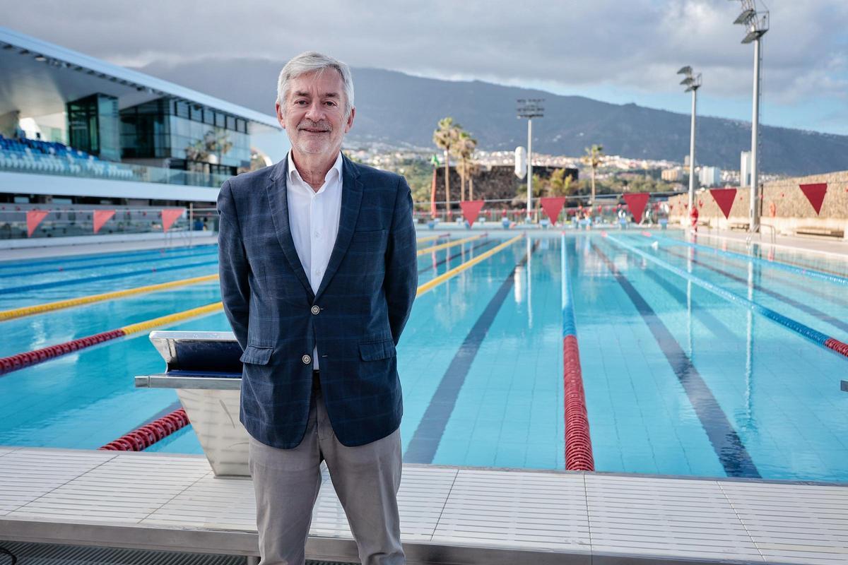 Fernando Carpena, presidente de la Federación Española de Natación.