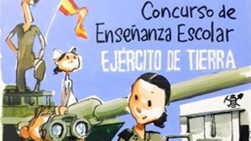 Cartel del concurso de enseñanza escolar 2022 del Ejército de Tierra.