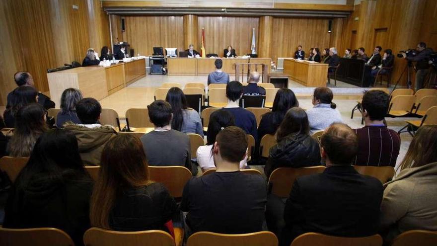 Imagen de la sala de la Audiencia Provincial en la que se celebra el juicio.