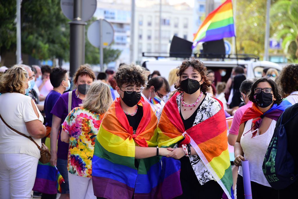 Marcha del colectivo LGTBI+ en Cartagena.