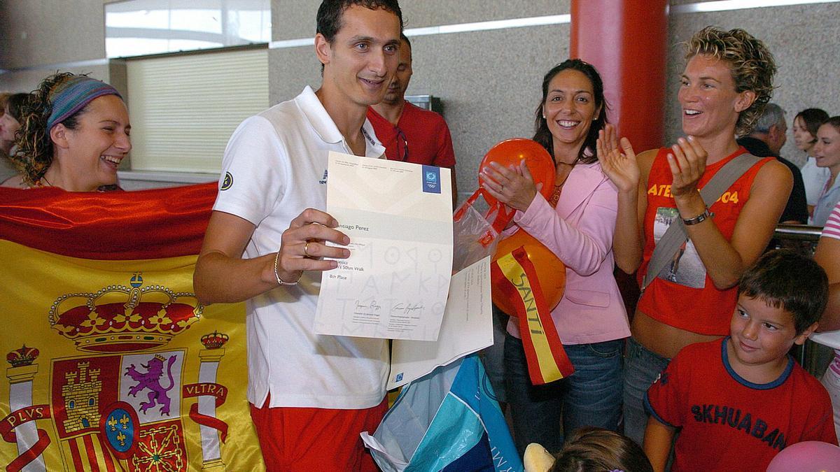 Santi Pérez en Atenas 2004, el último atleta gallego finalista en unos Juegos