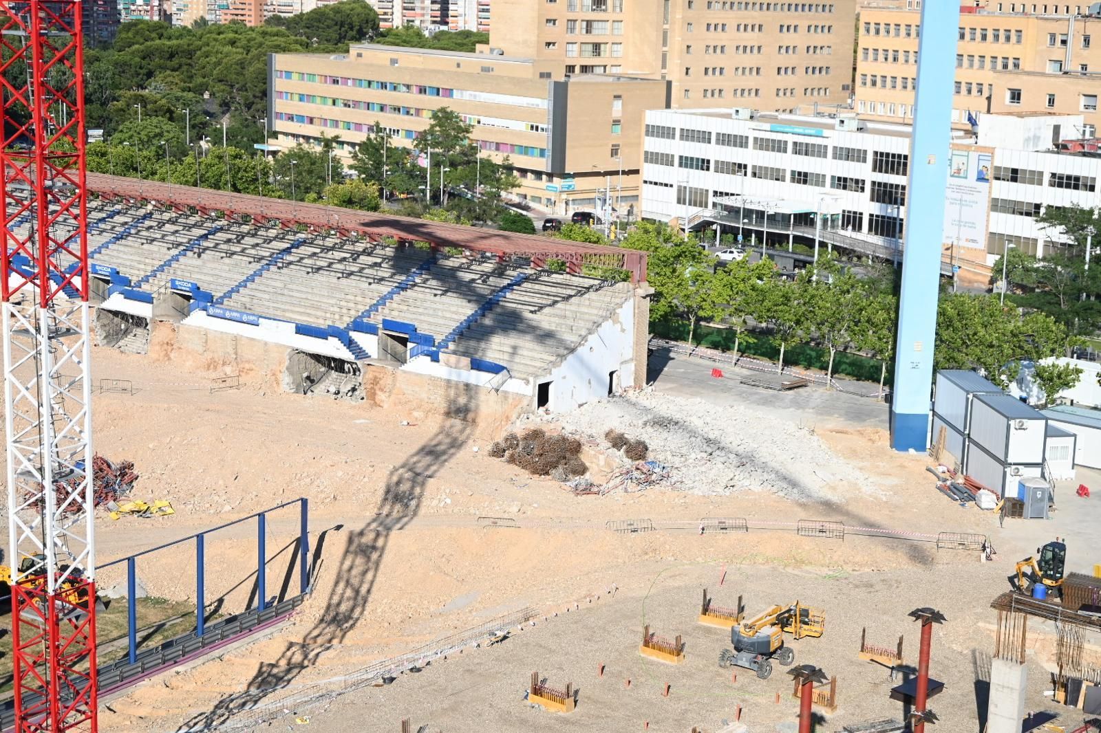 En imágenes | Así avanzan las obras en La Romareda