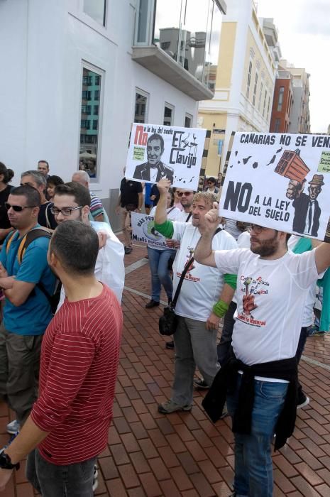 Manifestación contra el proyecto de Ley del Suelo