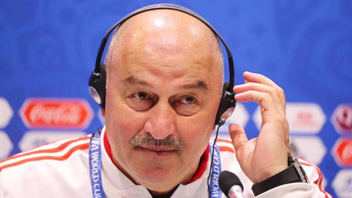 Stanislav Cherchésov, en su comparecencia ante los medios