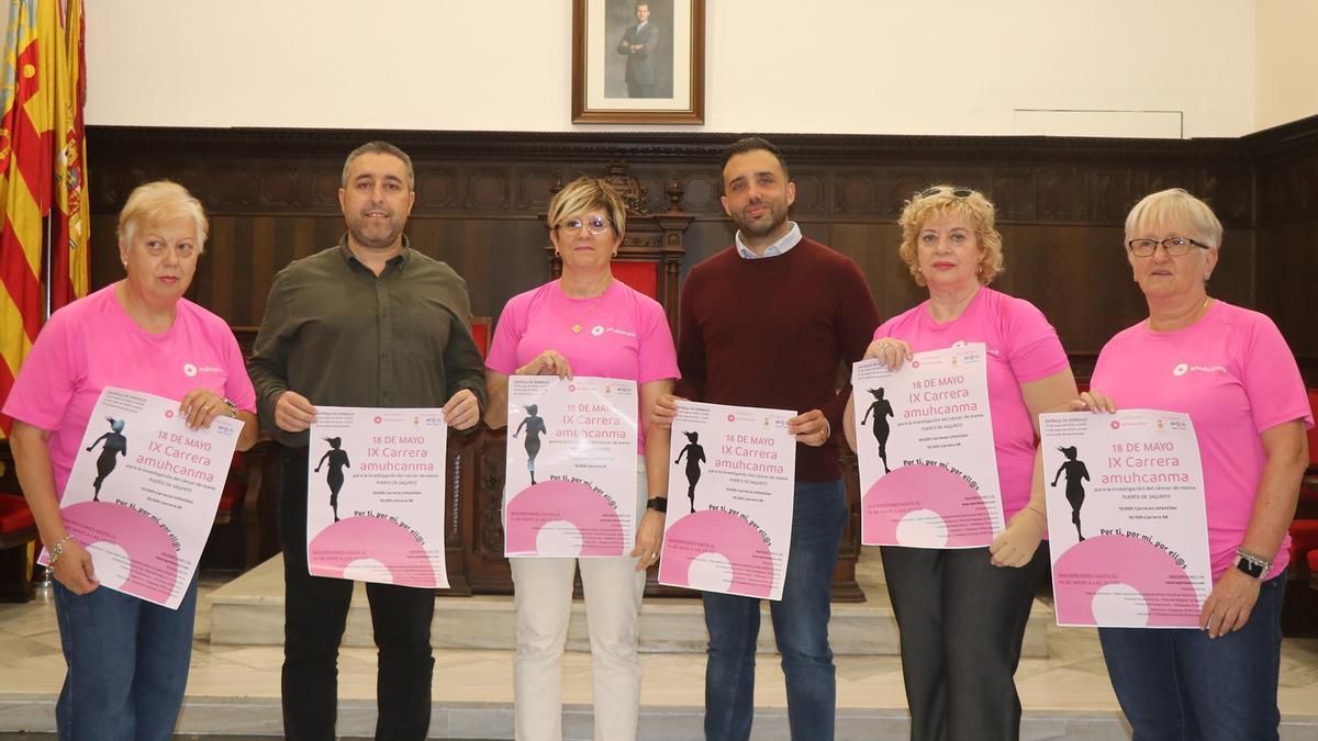 Presentación de la Carrera contra el Cáncer de Mama de Sagunt.