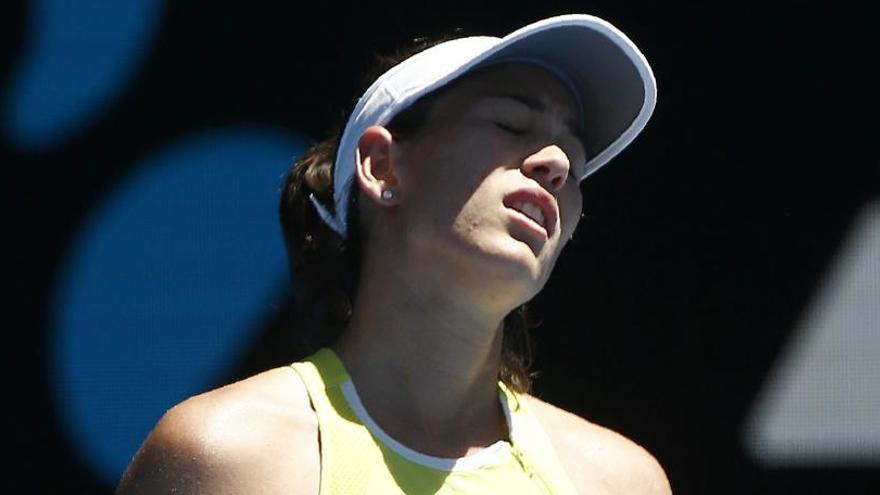 Garbiñe Muguruza dice adiós a Australia en segunda ronda