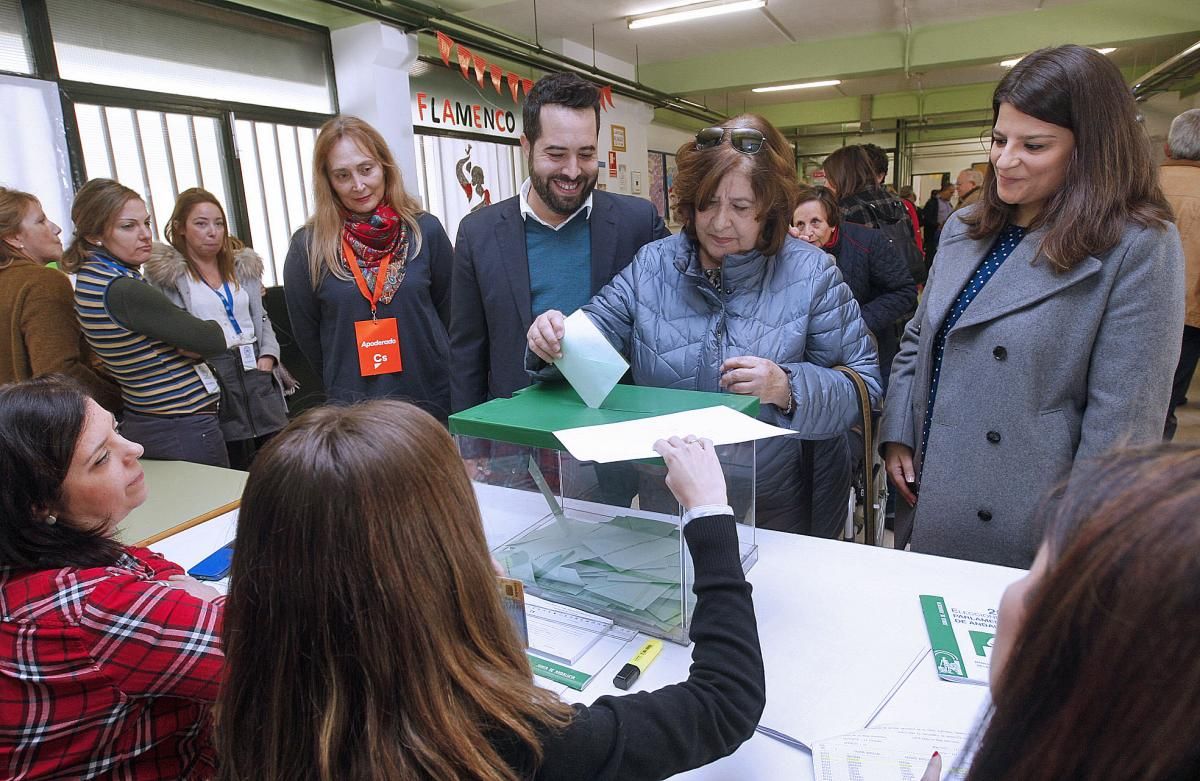 2-D Elecciones Andaluzas/Candidatos y autoridades ante las urnas