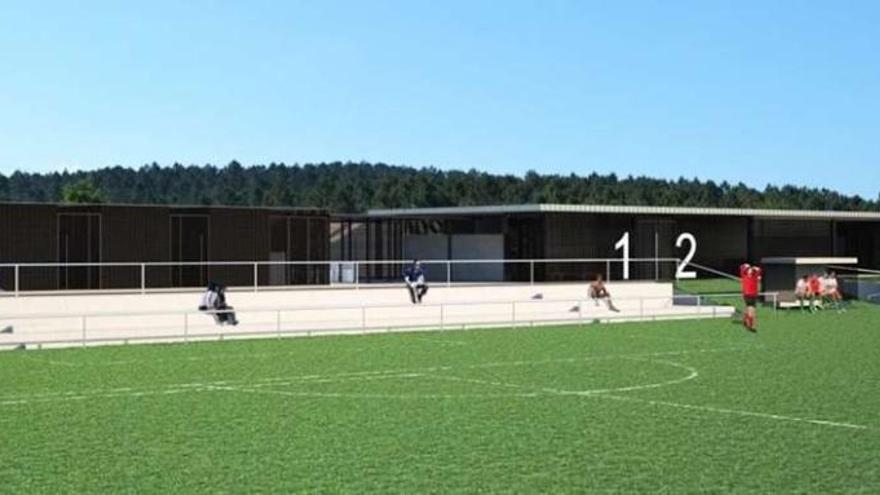 Proyecto del campo de fútbol de hierba sintética de Santa María de Xeve. // FdV