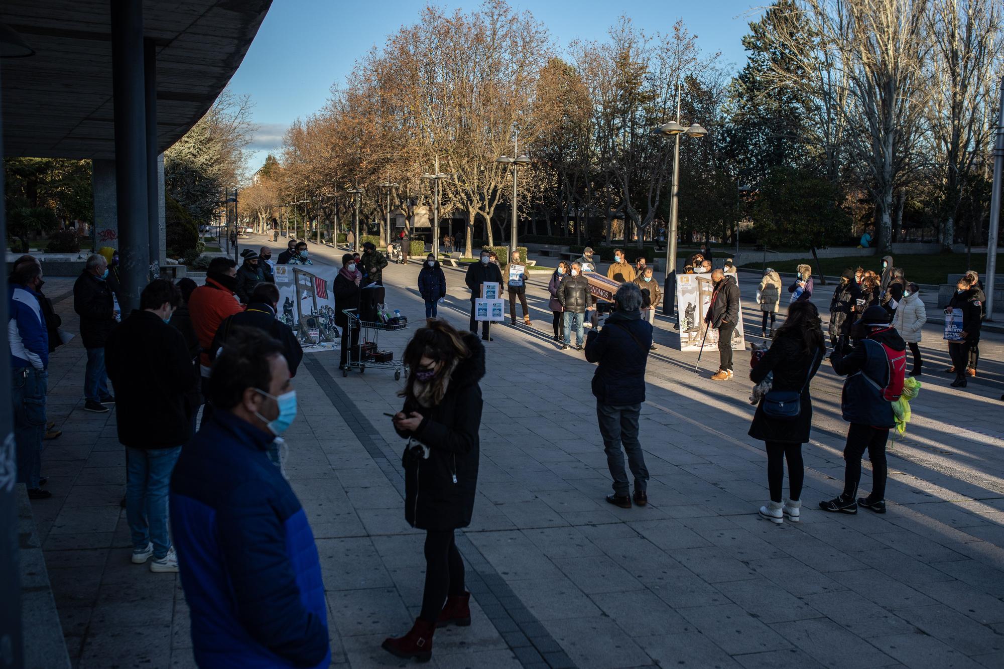 Los autónomos de Zamora se anticipan a su "funeral"