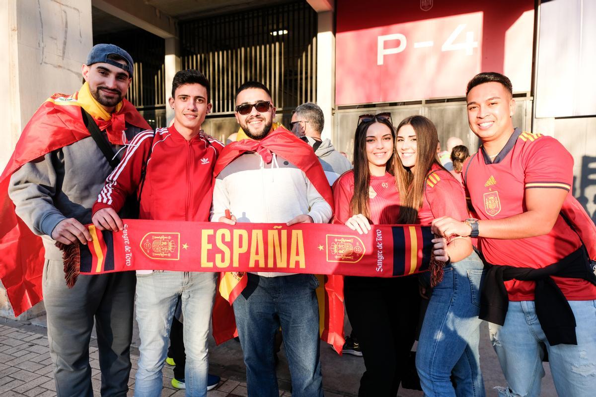 La Roja juega en Málaga contra Noruega, en imágenes