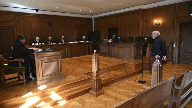 El panadero, durante su comparecencia en la Audiencia de Pontevedra.