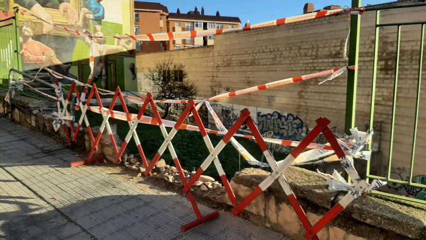 El arreglo del muro de La Morana en Zamora, a la espera de la decisión del juez