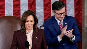 Kamala Harris, ahir al Congrés a Washington. | ELIZABETH FRANTZ / REUTERS