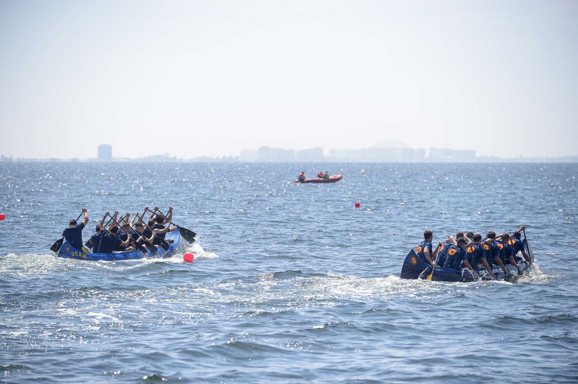 Así ha sido el campeonato de piragüismo Interuniversidad Playa Barnuevo en San Pedro