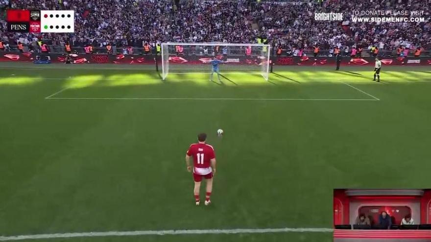 Ibai consiguió anotar de penalti en el Sidemen Charity Match 2026