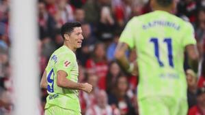 Athletic Club - FC Barcelona: El doblete de Lewandowski